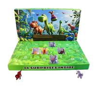 Hitburu Christmas Countdown Calendar - Realistic Dinosaur Figurine Décor,24 Days Holiday Learning Fun Activity for Boys Girls Kids Toddler Teens Family Party Favor