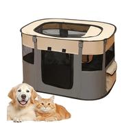 Hitburu Dog Enclosure - Foldable Puppy Playpen,Portable Pet Tent Cat Kennel for Travel Patio Apartment Daily Indoor Outdoor Backyard Camping Treats Toys Home