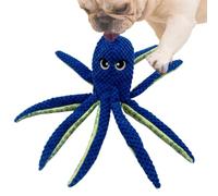 Hitburu Dog Squeaky Toys,Octopus Shaped Pet Toy | Stuffed Puppy Teething Doll,for Aggressive Chewers Stress Relief Exercise Training Entertainment