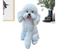 Hitburu Dog Statue | Cute Dog Yard Statues Outdoor,Sculpture Outside Decorations for Home Office Bedroom Front Door Porch Pathway Lawn Garden Backyard Indoor