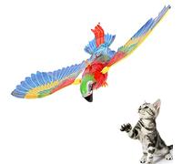 Hitburu - Door Hanging Cat Toy, Bird Simulation Interactive Hanging Flying Toy, Interactive Flying Bird Toy for Cats, Cat Toys Hanging Door for Hunting Exercising Eliminating Boredom (Parrot)