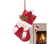 Hitburu Family Stockings - Cute Non-woven Decorations,Faceless Old Man Christmas Socks | for Family Holiday Party Tree Fireplace Chocolates Prizes Goodie Stuffers