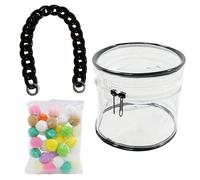 Hitburu Figure Display Bag - Zipper Closure Pouch with Chain | Zipper Closure Doll Display Bag | for Adults Kids Teens Women Men Cartoon Lovers Anime Enthusiasts Party Favor