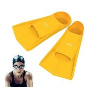 Hitburu Flippers for Snorkeling - Silicone Anti Slip Swim Flippers with Protective Layer,Portable Swimming Aids for Men & Women, Soft Children & Adults Training Swim Gear