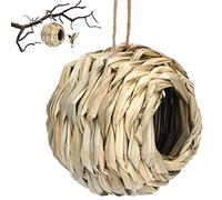 Hitburu Hummingbird Nest House | Hanging Bird Nest, Bird Houses for Outside, Roosting Pouches for Birds, Blend In with The Surrounding Nature, Hand Woven Hanging Bird House for Garden Trees