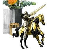 Hitburu Knight Action Figures - Multi-Jointed Movable Assembly Required - Medieval Knight Action Figures - for Bookshelf Desk Bedside Table Bedroom Living Room Office Dormitory