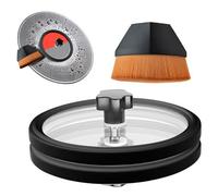 Hitburu Label Saver for Record Clean - Cleaning Brush Clamp for Record | Album Label Saver with Duster for Studio Collection Shop Apartment Music Lover Home