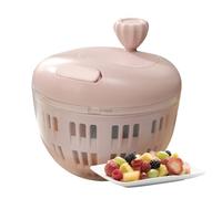 Hitburu Lettuce Spinner - 800ML Vegetable Dryer | Non-Slip Base Fruit Cleaner Wash Bowl with Colander for Crisp Produce Efficient Preparation Kitchen Picnic Camping