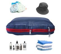 Hitburu Luggage Compression Bags - Moving Storage Organizer | Water-Resistant Double-Sided Space Saving Bags for Luggage Airplane Travel Trip Clothes Vacation Moving Cruise