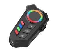 Hitburu Motorcycle Helmet Headset - Helmet Intercom Headset - Colorful Light Voice Assistant Earphone Noise Cancellation for Cycling, Skilling, Outdoor, ATV, Snowmobile Riding