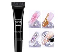 Hitburu Nail Gem Glue,15ml Nail Rhinestone Glue | Hand Care Tool for Daily Grooming Spa Manicure Summer Home Crafts Bridal Holiday