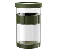 Hitburu Pickle Container | Leakproof Pickling Jars,Wet Dry Separation Leakproof Invertible Non-slip Glass Bottle Wide Mouth for Honey Yogurt Pantry Brewing Kitchen Fermenting Salad
