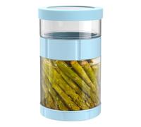 Hitburu Pickle Jar - Leakproof Pickling Jars - Wet Dry Separation Leakproof Invertible Non-slip Glass Bottle Wide Mouth for Honey Yogurt Pantry Brewing Kitchen Fermenting Salad