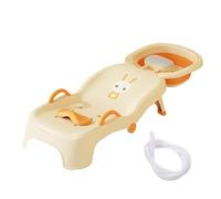 Hitburu Shampoo Chair,Folding Shampooing Recliner | Adjustable Seat Head Rinser Recliner for Baby Boys Ages 0-10 Salon Home Bathroom Toilet