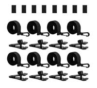 Hitburu Solar Cover Reel Straps - Solar Cover Reel Attachment Kit,Heat-Retaining Grommets with Hooks Clips Replacement for Outdoor Recreation Exercise Vacation