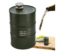 Hitburu Stainless Steel Flask | Sealing Barrel Flagon,Portable Leakproof 750ml Stainless Steel Flask for Workplace Indoors Hiking Picnic Camping Travel
