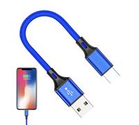 Hitburu USB Type C Cable,25cm Fast Charging Nylon Type-C Charging Cord | Braid Nylon Charger Cord Long Portable Data Transfer for Home Office Travel
