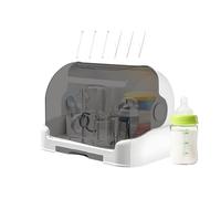 Hitburu Vertical Bottle Drying Rack - Baby Bottle Drying Holder | Storage Box with Lid and Detachable Drain Tray for Postpartum Care Center Kitchen Home Nursery Parent Girl Boy
