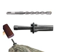 Hitburu Wedges to Split Rock,Stone Splitter Drill Rotary Hammer | Heavy Duty Stone Splitting Tools,for Metal Concrete Marble Masonry Cutting Volcanic Limestone Boulders Granites
