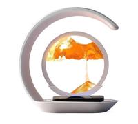 Hitburu Wireless Charging | Moving Sand Lamp Decor | Wireless Charger Stand | for Bathroom Home Sensory Meditation Office Bedroom Table Night