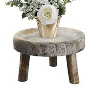 Hitburu Wooden Plant Stands Indoor | Flower Pot Holder Riser,Decorative Wooden Planter Stool Stand for Window, Apartment, Garden, Patio, Balcony