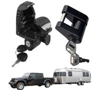 Hitch Coppler Lock Kit, Anti-Theft, High-Performance Locking Device for Trucks, Tow Tractors, Buttons, RV Lock Set, Hitch Coppler Kit, AntiRV Kayak, Travel Vehicle Boat