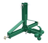 hitch coupling 3-Point Tractor Hitch Receiver - 2" Receiver & 4-Way Ball Mount For Tractor Standard Category,10,000 Lbs Capacity Coupling Tow Hitch(B)