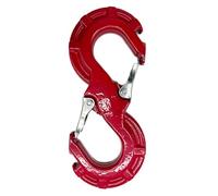 hitch coupling S-Shape Integrated Winch Quick Shackle Pickup SUV Trailer Off-road Towing Ball Hitch(Red)