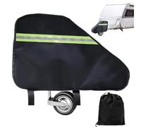 Hitch Cover - Tongue Jack Protective Cover - 600d Oxford Cloth Waterproof Windproof Breathable Towing Ball Shade Rv Protection for Rain Snow Damp Scratches
