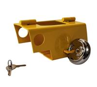 Hitch Lock For Caravan Hitch Lock Trailer With Stainless Padlock Bright Yellow