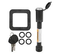 Hitch Pin Lock,Trailer Hitch Lock Pin Trailer Lock for Towing Receiver 5/8 Inch Trailer Receiver Pin Lock with 2 Inch Muffler Pad Tubular Keys O-Rings for Car and Truck