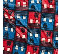 Hitchcock Rear Window Silhouettes Fleece Blanket - L