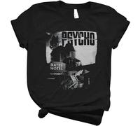 Hitchcock S Psycho The Movie Bates Motel Men T Shirt Graphic Trending Unisex Youth Shirt Funny Aldult Men T Shirt Cheap Black
