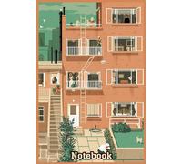 Hitchcock's Rear Window Greenwitch Village New York Notebook: Wide Ruled Lined Paper Writing (110 Pages 6 x 9 Inches) Composition Writing