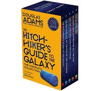 Hitchhiker's Guide to the Galaxy Series Douglas Adams Collection 5 Books Bundle inc Mostly Harmless, So Long, and Thanks for All the Fish, Life, the Universe and Everything, The Restaurant