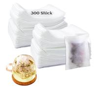 Hitchuey Pack of 300 Tea Bags for Loose Tea, 7 x 9 cm Tea Filter Paper for Loose Tea, Tea Bags for Loose Tea, Disposable with Drawstring, Tea Bags for Scented Tea, Spices, Vanilla, Coffee