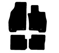 HITECH Black Luxury Velour Tailored Car Mats to fit - Alfa Romeo Mito 2008-2018 with RACING RED EDGING