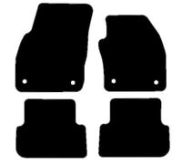 HITECH Black Premium Tailored Carpet Car Mats to fit - VW Taigo 2020 onwards with RACING RED EDGING