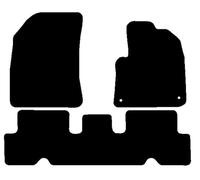 HITECH Black Tailored Standard Carpet Car Mats to fit - Citroen C4 Picasso 2013-2018 with RACING RED EDGING