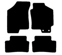 HITECH Black Tailored Standard Carpet Car Mats to fit - Hyundai Coupe SIII Facelift 2007-2009 with RACING RED EDGING