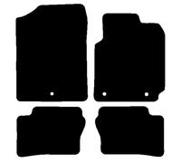 HITECH Black Tailored Standard Carpet Car Mats to fit - Kia Picanto 3rd Generation Facelift 2024 onwards with HOT PINK EDGING