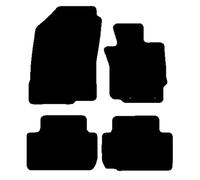HITECH Black Tailored Standard Carpet Car Mats to fit - Mitsubishi Eclipse Cross Automatic 2017 onwards with RACING RED EDGING