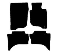 HITECH Black Tailored Standard Carpet Car Mats to fit - Mitsubishi L200 BARBARIAN 2015 onwards with LIGHT GREY EDGING