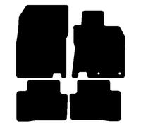 HITECH Black Tailored Standard Carpet Car Mats to fit - Nissan Qashqai 2013-2021 with RACING RED EDGING