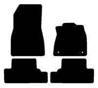 HITECH Black Tailored Standard Carpet Car Mats to fit - Renault 5 E-Tech 2024 onwards with HOT PINK EDGING