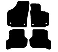 HITECH Black Tailored Standard Carpet Car Mats to fit - Seat Altea XL 2006-2015 with HOT PINK EDGING