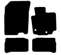 HITECH Black Tailored Standard Carpet Car Mats to fit - Suzuki Vitara Full Hybrid 2022 onwards with RACING RED EDGING