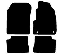 HITECH Black Tailored Standard Carpet Car Mats to fit - Vauxhall Corsa-e Electric 2020 onwards with RACING RED EDGING