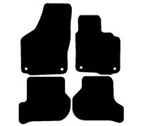 HITECH Black Tailored Standard Carpet Car Mats to fit - VW Golf Mk6 2008-2012 with HOT PINK EDGING