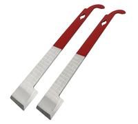 Hitefu 2 Pack Stainless Steel Bee Hive Scraper Tool, 10.5" J Hook Frame Lifter & Scraper for Beekeeping Equipment